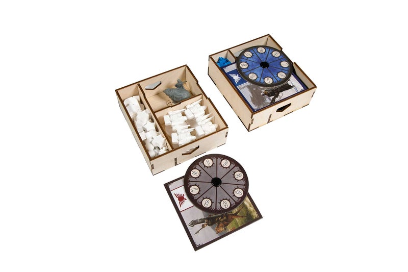 The Broken Token Game Organizer Compatible with Scythe - Wooden Game Organizing Box with Multiple Trays - Image 5